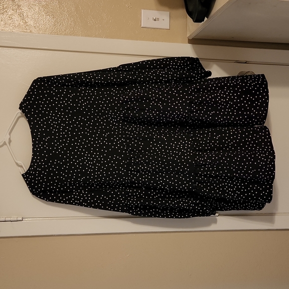 Black V-Neck Mini Dress - Picture 2 of 3